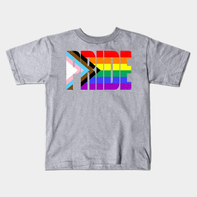 Pride and Progress Kids T-Shirt by ianscott76